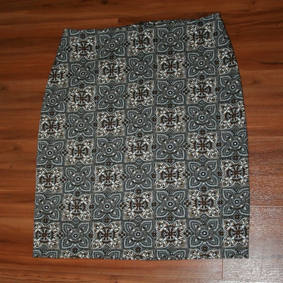Talbots Petite Striped Skirt Size 6P